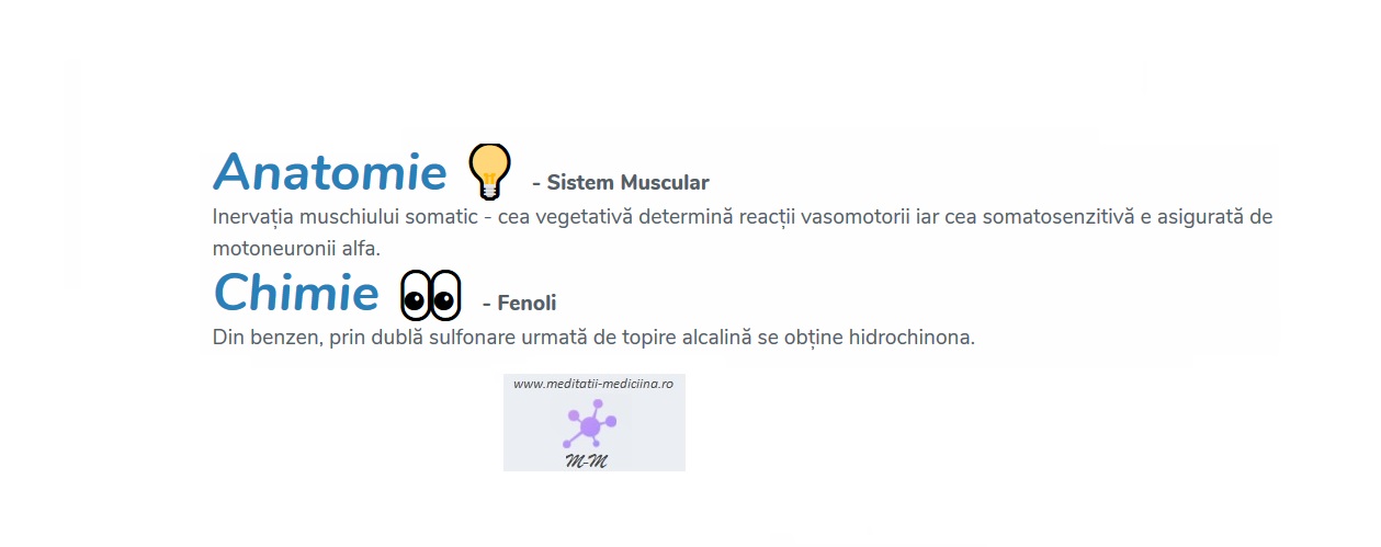 Găsești Greșeala? Sistem Muscular și Fenoli