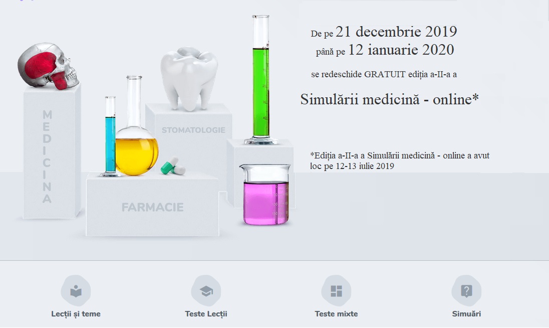 Redeschidere Simulare Medicina - online