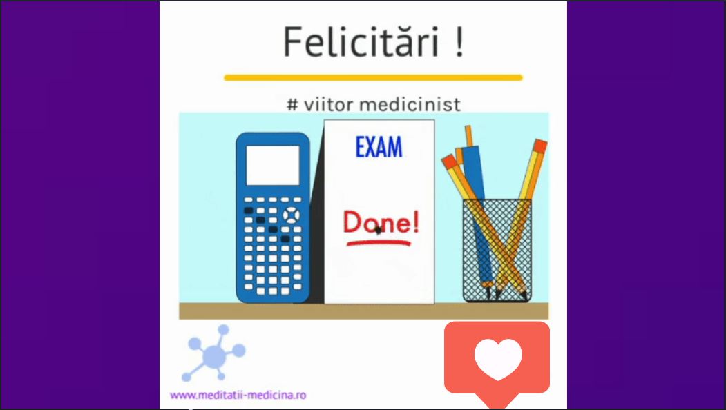 Felicitări, viitor medicinist!